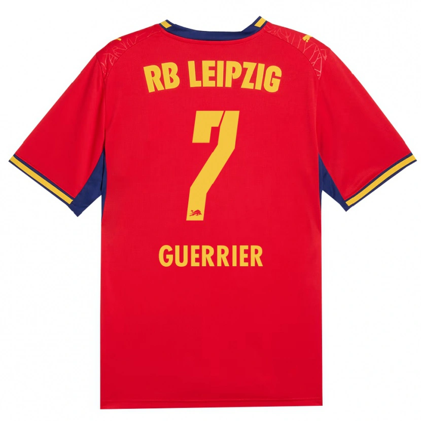 Danxen Women Oscar Guerrier #7 Red Yellow Royal Blue Away Jersey 2026/27 T-Shirt