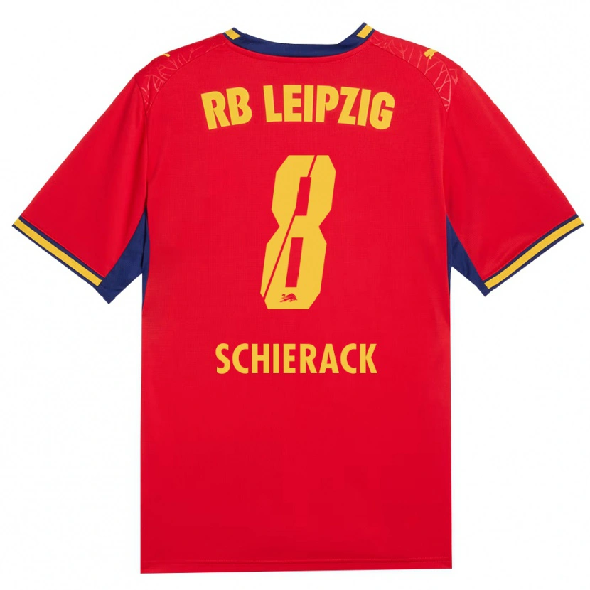 Danxen Women Simon Schierack #8 Red Yellow Royal Blue Away Jersey 2026/27 T-Shirt