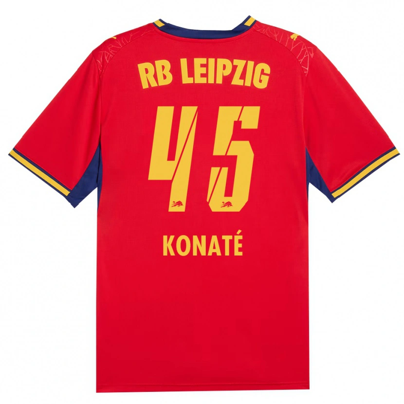 Danxen Women Samba Konaté #45 Red Yellow Royal Blue Away Jersey 2026/27 T-Shirt