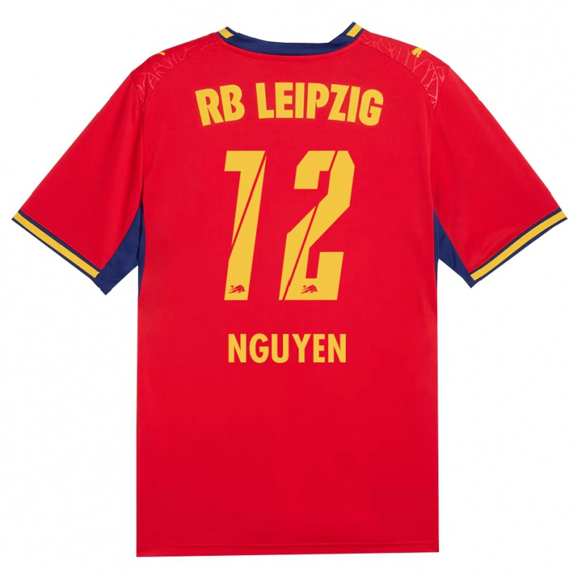 Danxen Women Vu Nguyen #12 Red Yellow Royal Blue Away Jersey 2026/27 T-Shirt