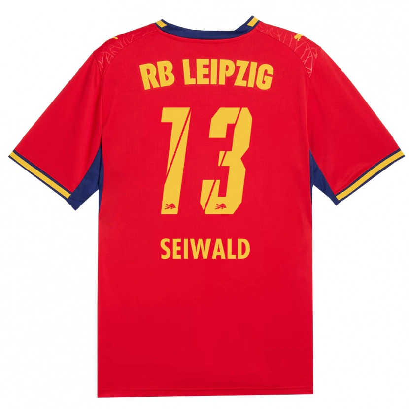 Danxen Women Nicolas Seiwald #13 Red Yellow Royal Blue Away Jersey 2026/27 T-Shirt