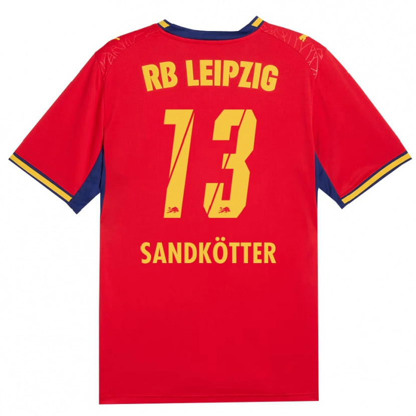 Danxen Women Constantin Sandkötter #13 Red Yellow Royal Blue Away Jersey 2026/27 T-Shirt
