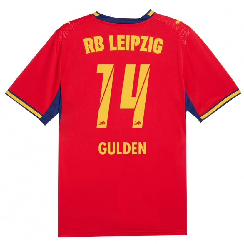 Danxen Women Erik Gulden #14 Red Yellow Royal Blue Away Jersey 2026/27 T-Shirt