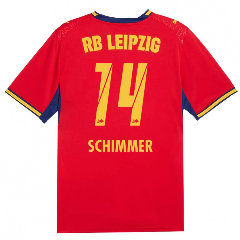 Danxen Women Marleen Schimmer #14 Red Yellow Royal Blue Away Jersey 2026/27 T-Shirt