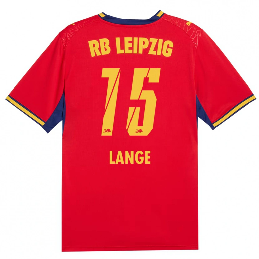 Danxen Women Oskar Lange #15 Red Yellow Royal Blue Away Jersey 2026/27 T-Shirt