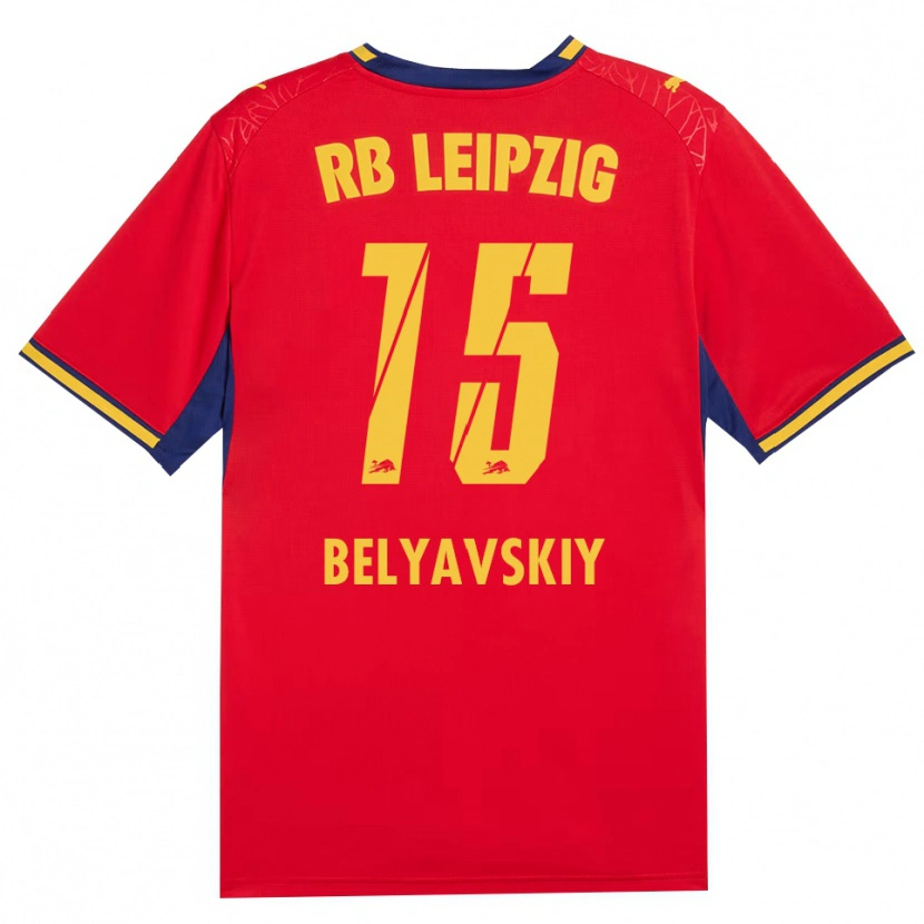 Danxen Women David Belyavskiy #15 Red Yellow Royal Blue Away Jersey 2026/27 T-Shirt