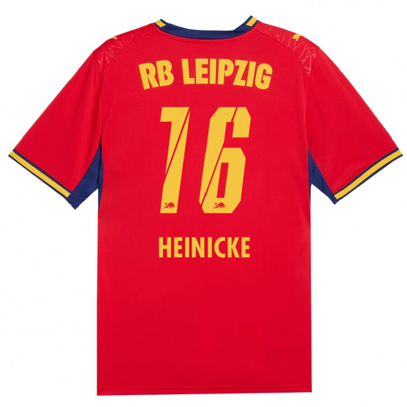 Danxen Women Niklas Heinicke #16 Red Yellow Royal Blue Away Jersey 2026/27 T-Shirt