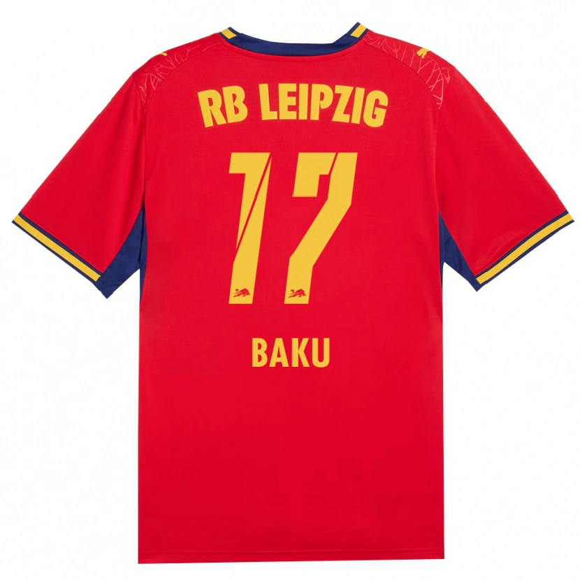 Danxen Women Ridle Baku #17 Red Yellow Royal Blue Away Jersey 2026/27 T-Shirt
