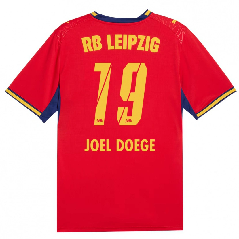 Danxen Women Louis Joel Doege #19 Red Yellow Royal Blue Away Jersey 2026/27 T-Shirt