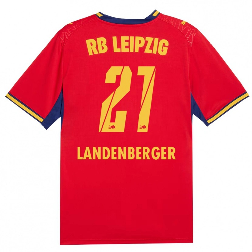 Danxen Women Julia Landenberger #21 Red Yellow Royal Blue Away Jersey 2026/27 T-Shirt