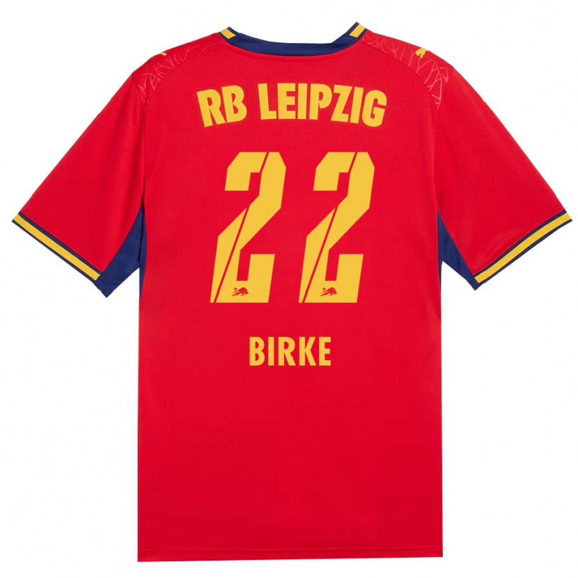 Danxen Women Lennox Birke #22 Red Yellow Royal Blue Away Jersey 2026/27 T-Shirt
