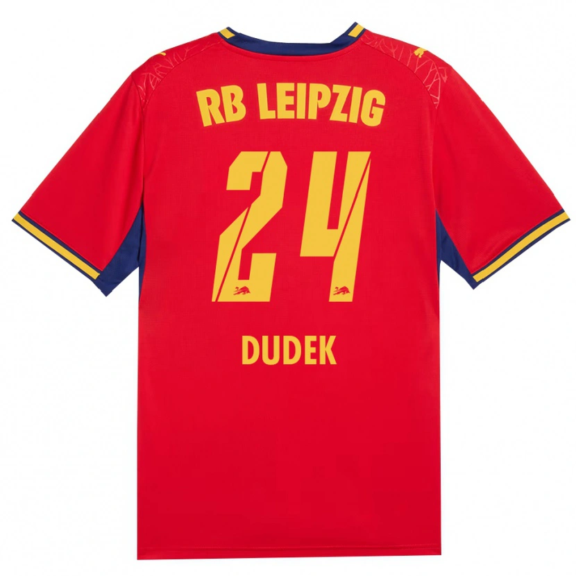 Danxen Women Nikoline Dudek #24 Red Yellow Royal Blue Away Jersey 2026/27 T-Shirt