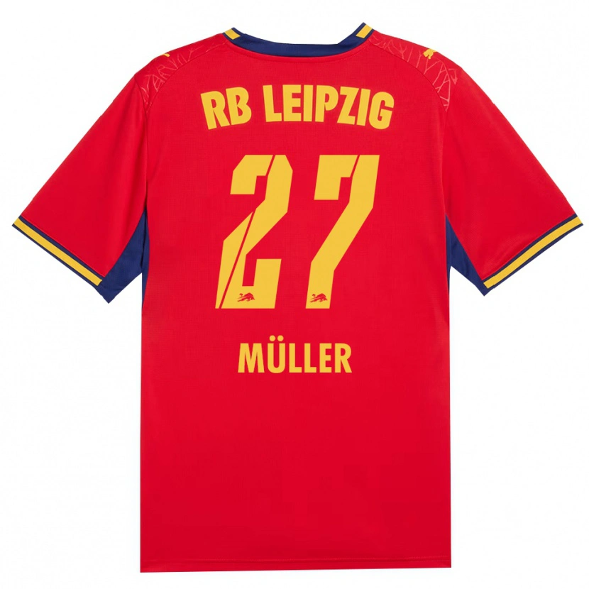 Danxen Women Marlene Müller #27 Red Yellow Royal Blue Away Jersey 2026/27 T-Shirt