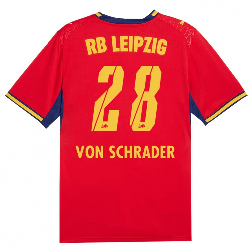Danxen Women Lina Von Schrader #28 Red Yellow Royal Blue Away Jersey 2026/27 T-Shirt