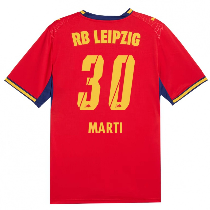 Danxen Women Lara Marti #30 Red Yellow Royal Blue Away Jersey 2026/27 T-Shirt