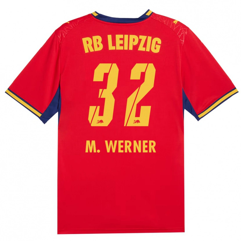 Danxen Women Mia Werner #32 Red Yellow Royal Blue Away Jersey 2026/27 T-Shirt