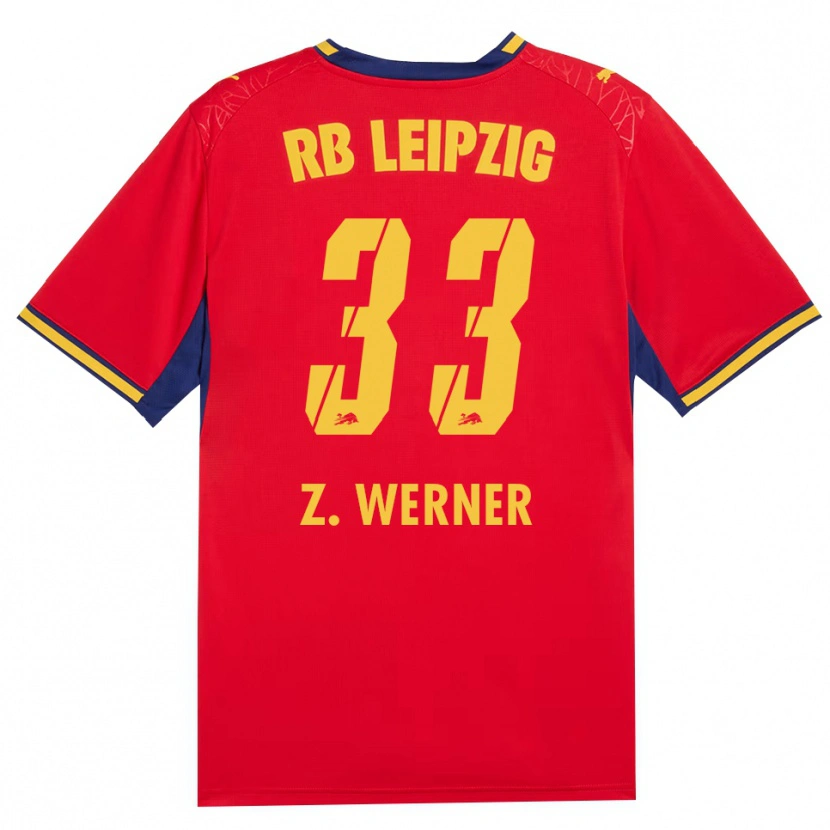 Danxen Women Zoé Werner #33 Red Yellow Royal Blue Away Jersey 2026/27 T-Shirt