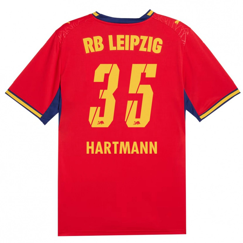 Danxen Women Fabrice Hartmann #35 Red Yellow Royal Blue Away Jersey 2026/27 T-Shirt