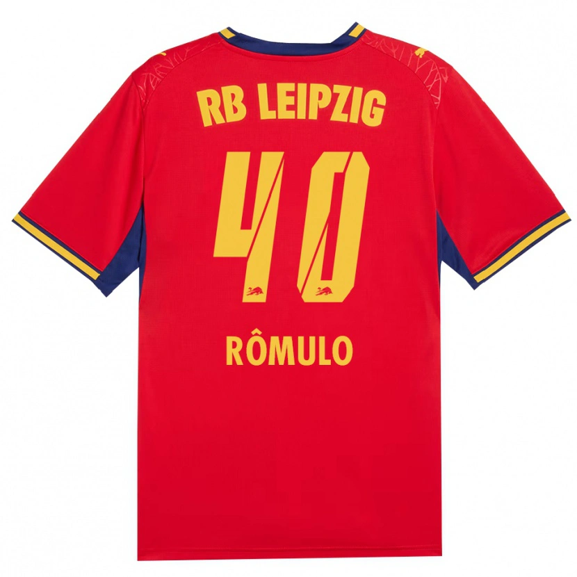 Danxen Women Rômulo José Cardoso Da Cruz #40 Red Yellow Royal Blue Away Jersey 2026/27 T-Shirt