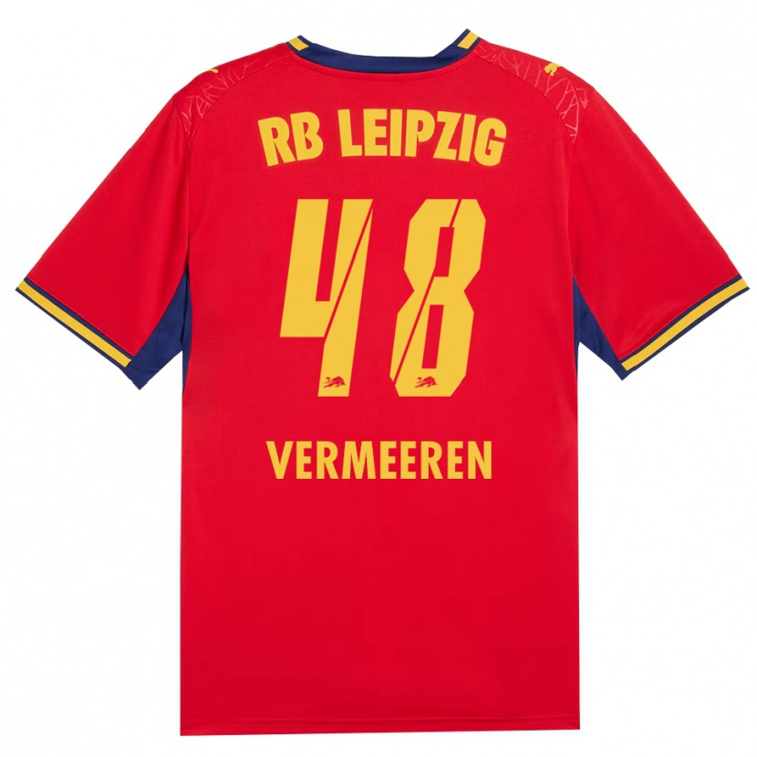 Danxen Women Arthur Vermeeren #48 Red Yellow Royal Blue Away Jersey 2026/27 T-Shirt
