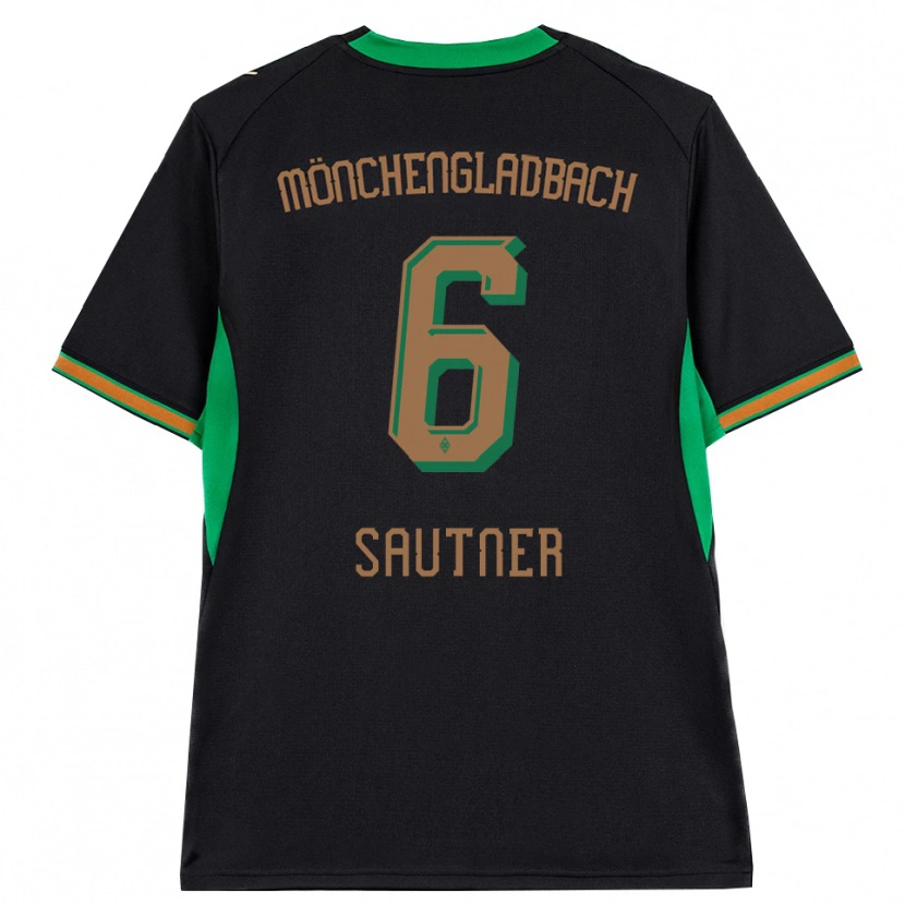 Danxen Women Piet Sautner #6 Black Orange Green Brown Away Jersey 2026/27 T-Shirt