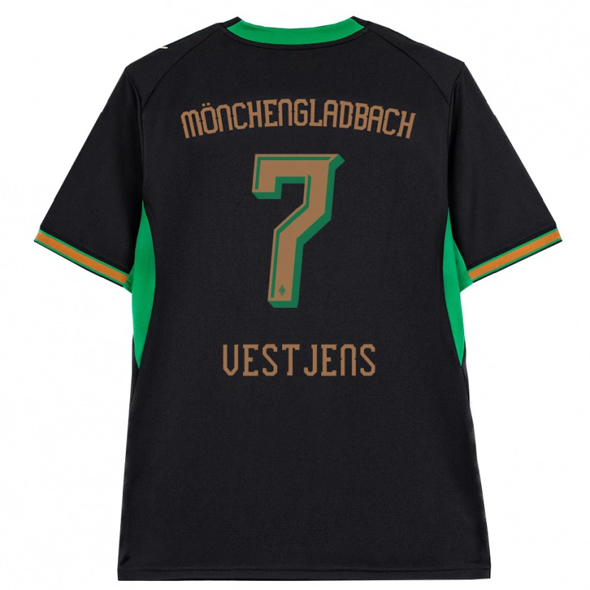 Danxen Women Kenny Vestjens #7 Black Orange Green Brown Away Jersey 2026/27 T-Shirt
