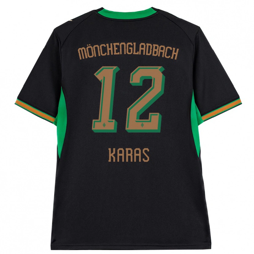 Danxen Women Rafael Karas #12 Black Orange Green Brown Away Jersey 2026/27 T-Shirt