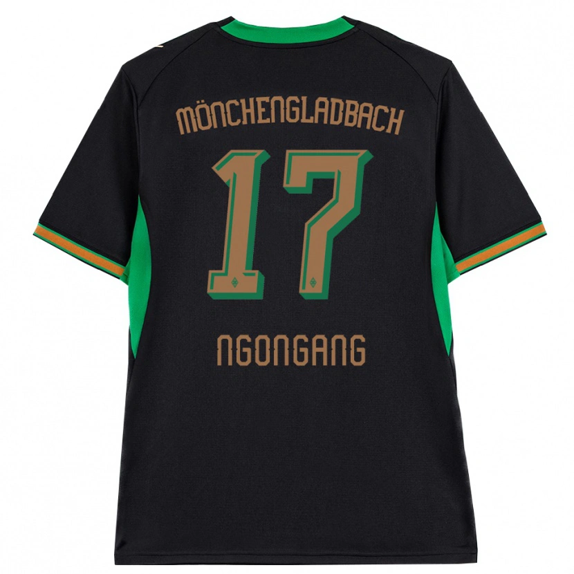 Danxen Women Johann Ngongang #17 Black Orange Green Brown Away Jersey 2026/27 T-Shirt