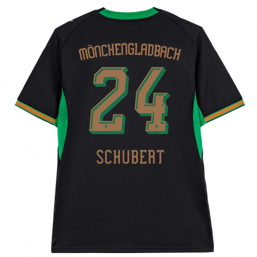 Danxen Women Philipp Schubert #24 Black Orange Green Brown Away Jersey 2026/27 T-Shirt