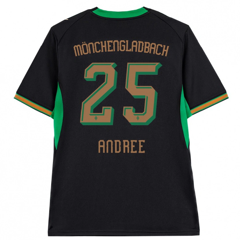 Danxen Women Lukas Andree #25 Black Orange Green Brown Away Jersey 2026/27 T-Shirt