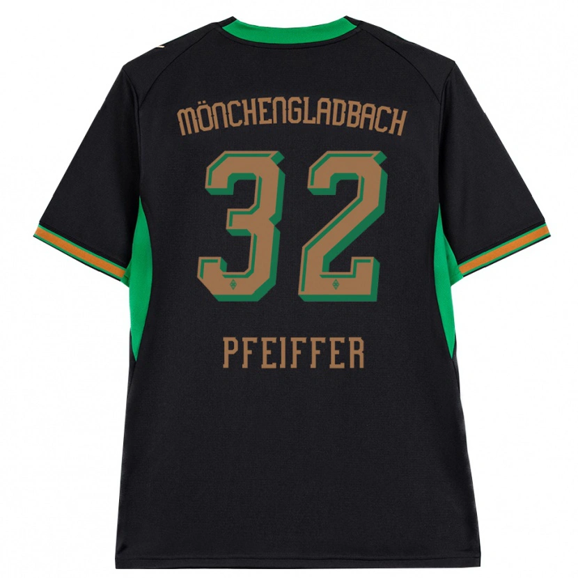Danxen Women Tim Pfeiffer #32 Black Orange Green Brown Away Jersey 2026/27 T-Shirt