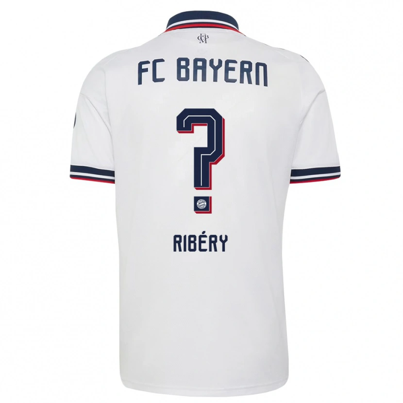 Danxen Women Seif Ribéry #0 White Gray Red Away Jersey 2026/27 T-Shirt