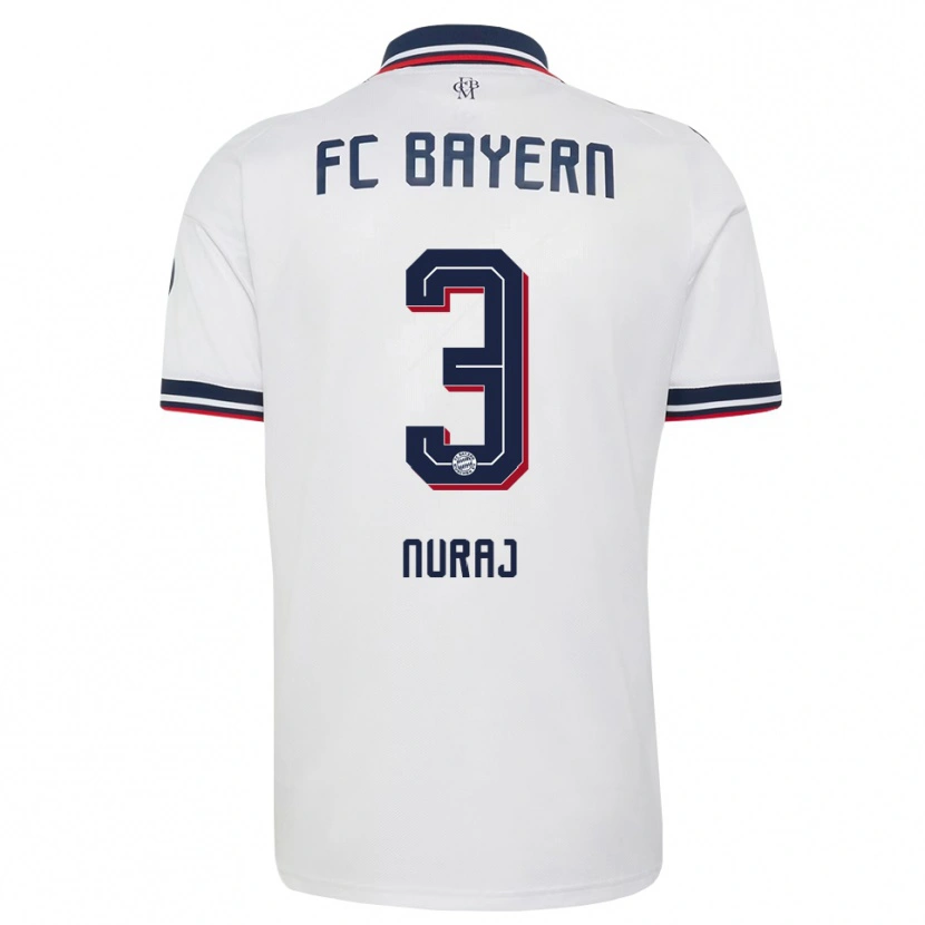 Danxen Women Skender Nuraj #3 White Gray Red Away Jersey 2026/27 T-Shirt