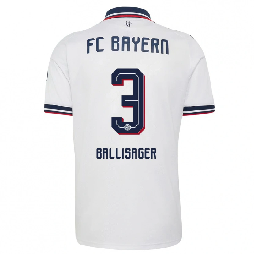 Danxen Women Stine Ballisager #3 White Gray Red Away Jersey 2026/27 T-Shirt