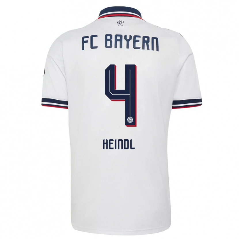 Danxen Women David Heindl #4 White Gray Red Away Jersey 2026/27 T-Shirt