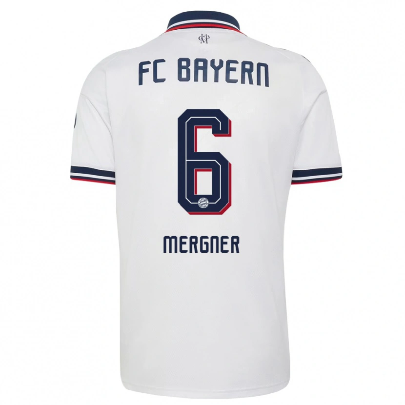 Danxen Women Max Mergner #6 White Gray Red Away Jersey 2026/27 T-Shirt
