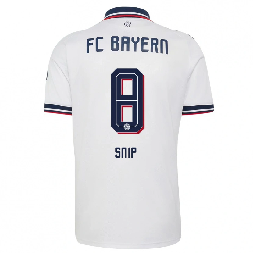 Danxen Women Roy Snip #8 White Gray Red Away Jersey 2026/27 T-Shirt