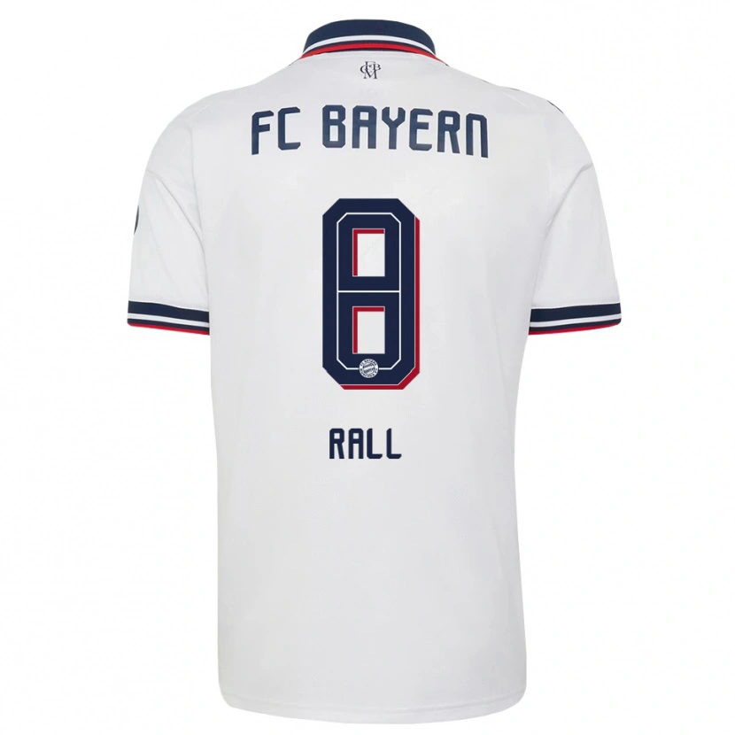 Danxen Women Maximiliane Rall #8 White Gray Red Away Jersey 2026/27 T-Shirt