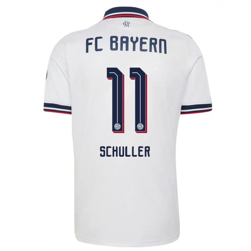 Danxen Women Lea Schuller #11 White Gray Red Away Jersey 2026/27 T-Shirt