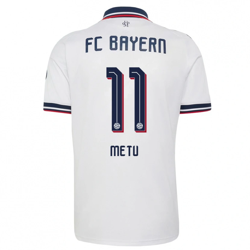 Danxen Women Emilian Metu #11 White Gray Red Away Jersey 2026/27 T-Shirt