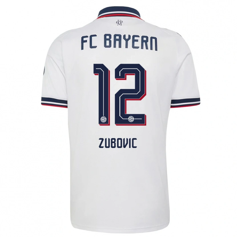 Danxen Women Deni Zubovic #12 White Gray Red Away Jersey 2026/27 T-Shirt