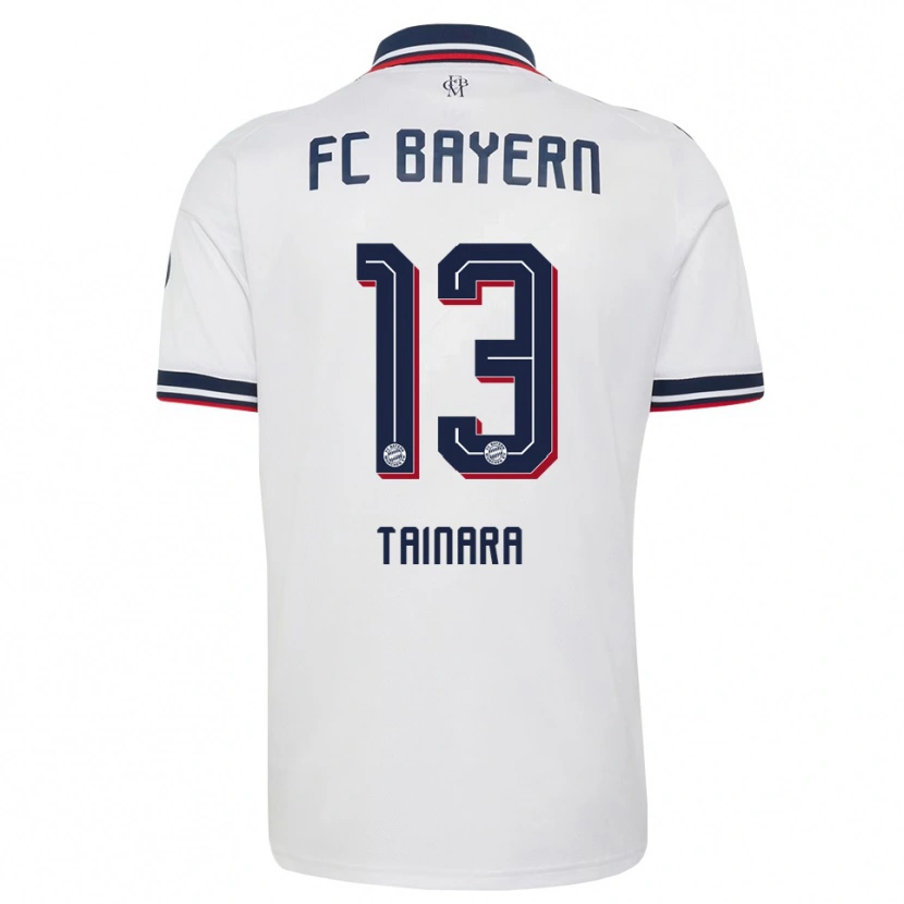 Danxen Women Tainara #13 White Gray Red Away Jersey 2026/27 T-Shirt