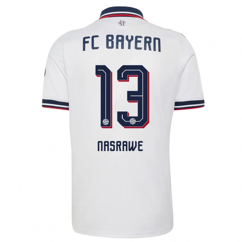 Danxen Women Jussef Nasrawe #13 White Gray Red Away Jersey 2026/27 T-Shirt