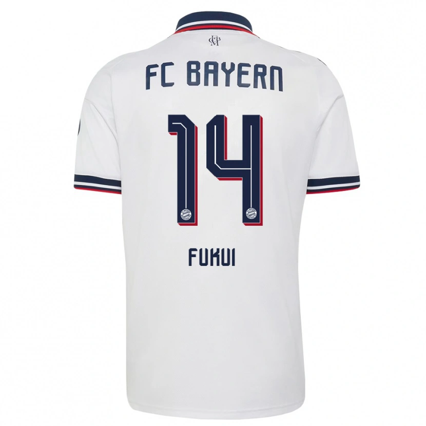 Danxen Women Taichi Fukui #14 White Gray Red Away Jersey 2026/27 T-Shirt