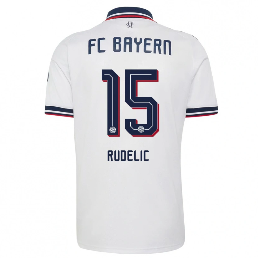 Danxen Women Ivana Rudelic #15 White Gray Red Away Jersey 2026/27 T-Shirt