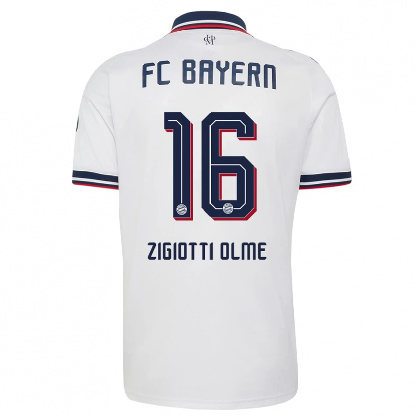 Danxen Women Julia Zigiotti Olme #16 White Gray Red Away Jersey 2026/27 T-Shirt