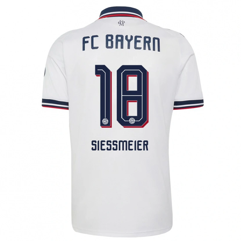 Danxen Women Maximilian Sießmeier #18 White Gray Red Away Jersey 2026/27 T-Shirt