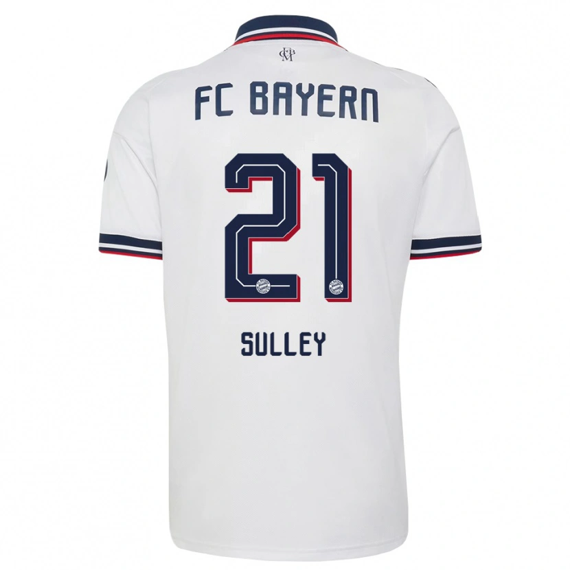 Danxen Women Williams Baffour Sulley #21 White Gray Red Away Jersey 2026/27 T-Shirt