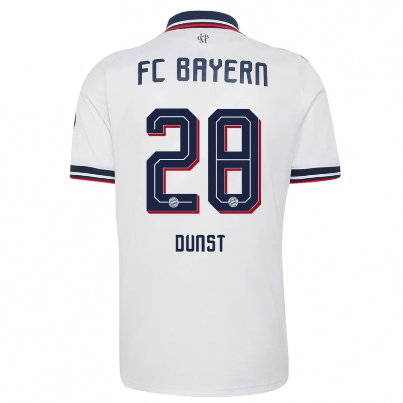 Danxen Women Barbara Dunst #28 White Gray Red Away Jersey 2026/27 T-Shirt