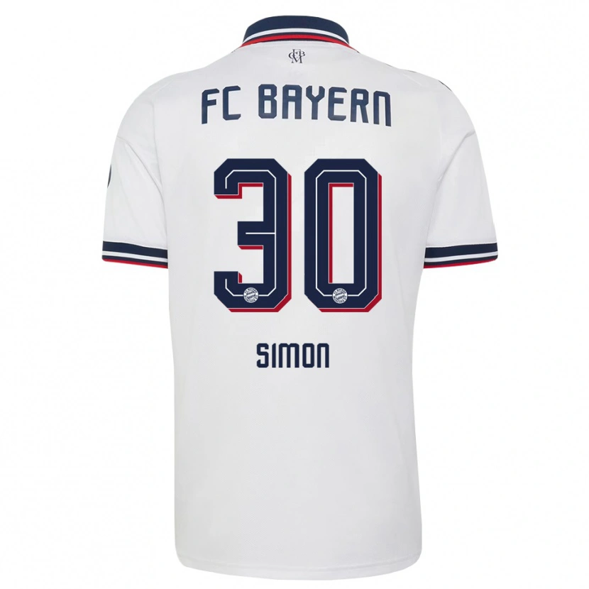Danxen Women Carolin Simon #30 White Gray Red Away Jersey 2026/27 T-Shirt